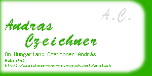 andras czeichner business card